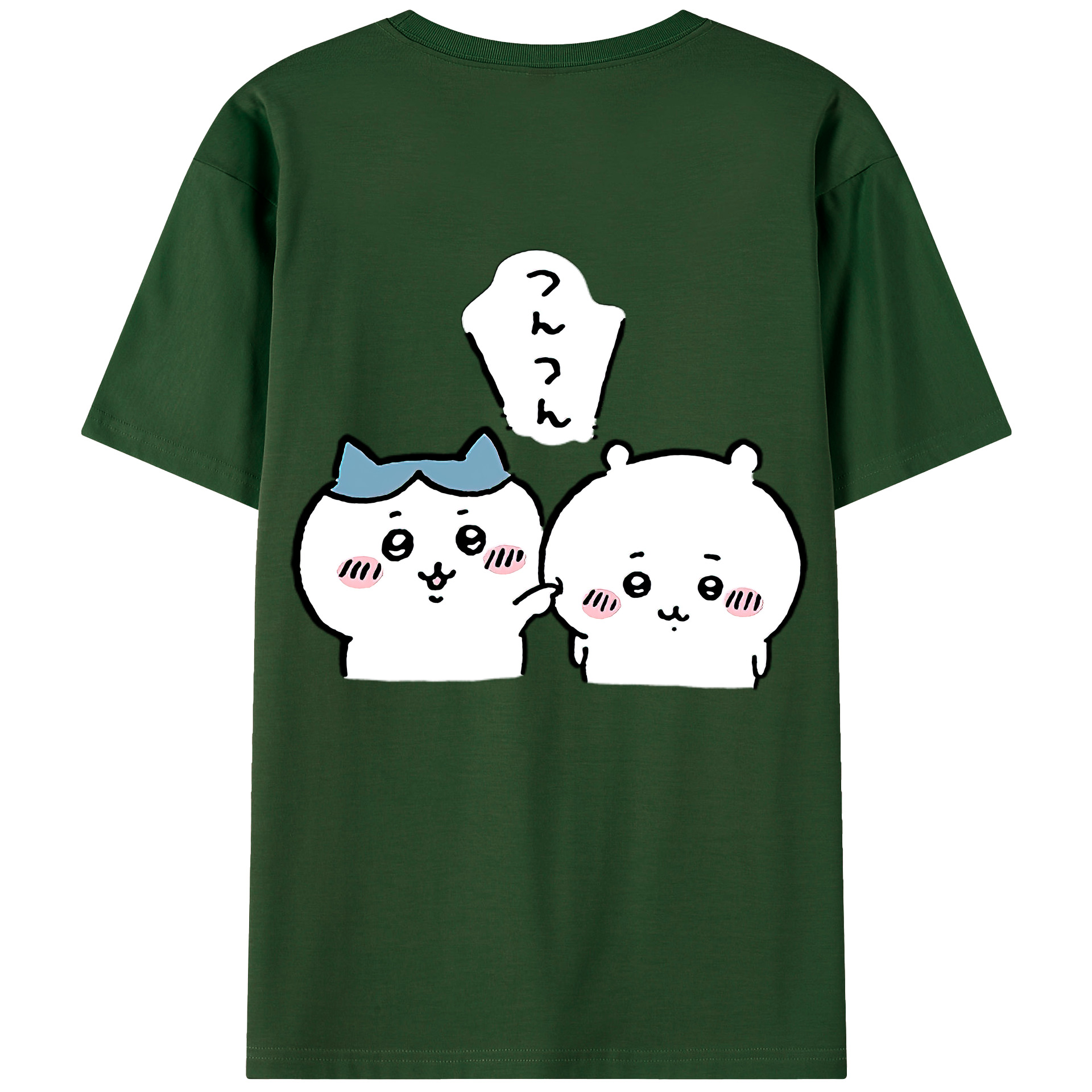 （画像用） ちいかわ ちいかわ Chii-kawa chiikawa 綿100％半袖Tシャツ（背面プリント）